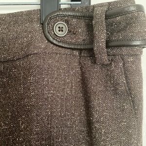Brown tweed pants